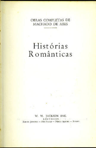 HISTÓRIAS ROMÂNTICAS