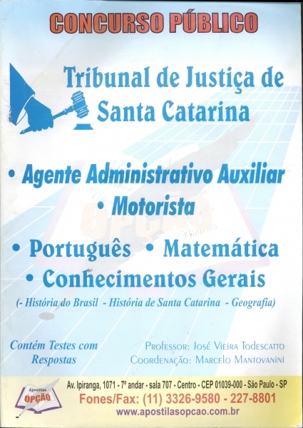 Concurso Público - Tribunal de Justiça de Santa Catarina