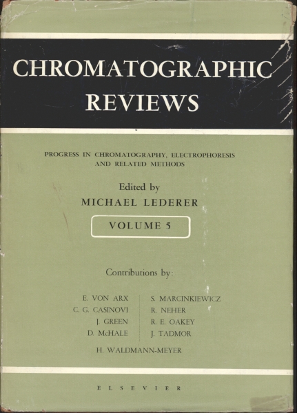 Chromatographic Reviews - Volume 5