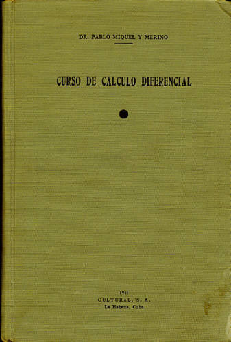 CURSO DE CALCULO DIFERENCIAL - Autografado