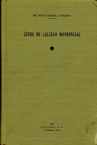 CURSO DE CALCULO DIFERENCIAL - Autografado