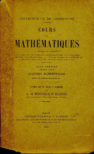 COURS MATHÉMATIQUES