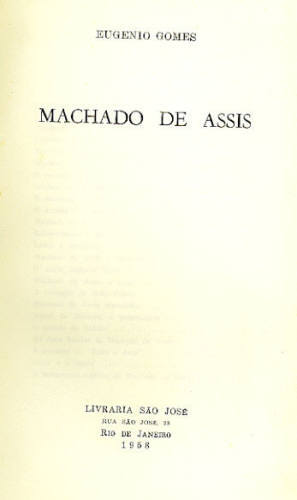 MACHADO DE ASSIS