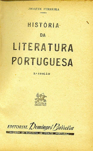 HISTÓRIA DA LITERATURA PORTUGUESA