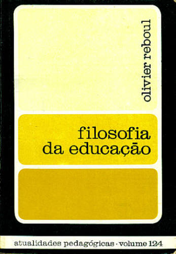 FILOSOFIA DA EDUCAÇÃO