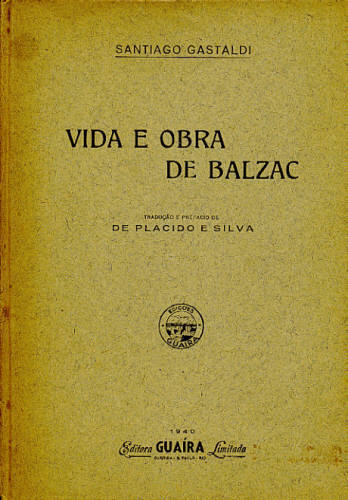 VIDA E OBRA DE BALZAC