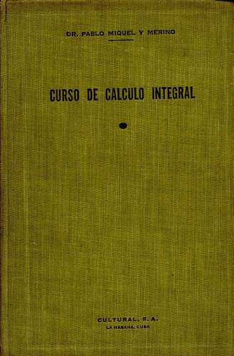 CURSO DE CALCULO INTEGRAL - Autografado