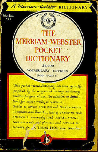 THE MERRIAM-WEBSTER POCKET DICTIONARY