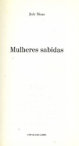 MULHERES SABIDAS