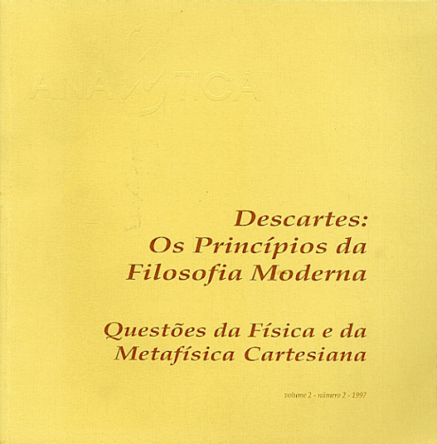 DESCARTES: OS PRINCÍPIOS DA FILOSOFIA MODERNA