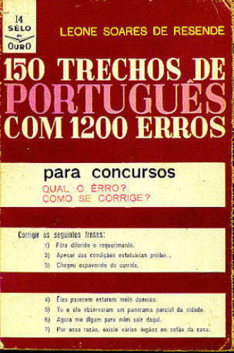 150 TRECHOS DE PORTUGUÊS COM 1200 ERROS