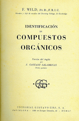 IDENTIFICACIÓN DE COMPUESTOS ORGÁNICOS