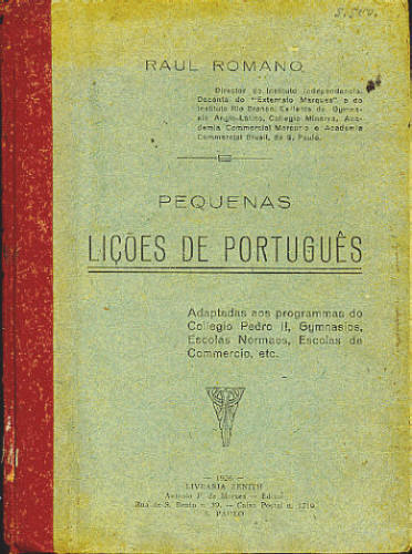 PEQUENAS LIÇÕES DE PORTUGUÊS