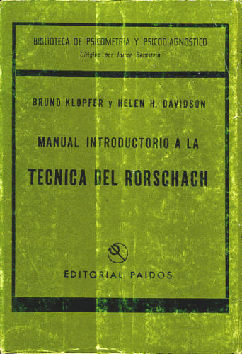 MANUAL INTRODUCTORIO A LA TECNICA DEL RORSCHACH