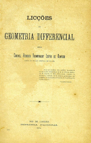 LICÇÕES DE GEOMETRIA DIFFERENCIAL