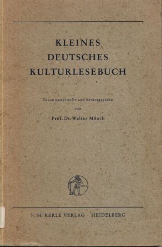 KLEINES DEUTSCHES KULTURELESBUCH