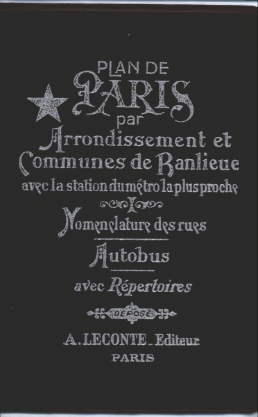 Plan de Paris par Arrondissement et Communes de Banlieue