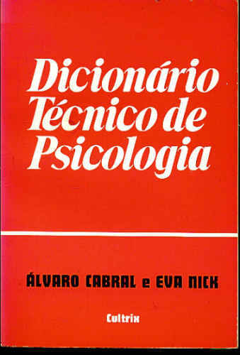 DICIONÁRIO TÉCNICO DE PSICOLOGIA