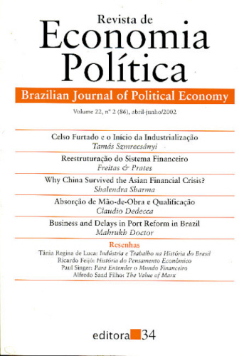 REVISTA DE ECONOMIA POLÍTICA (NÚMERO 86)