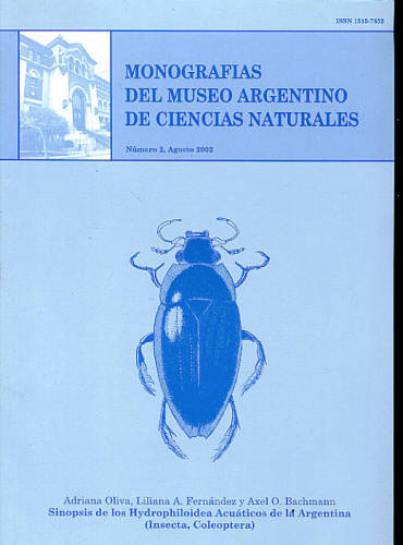 SINOPSIS DE LOS HYDROPHILOIDEA ACUÁTICOS DE LA ARGENTINA (INSECTA, COLEOPTERA) N°2