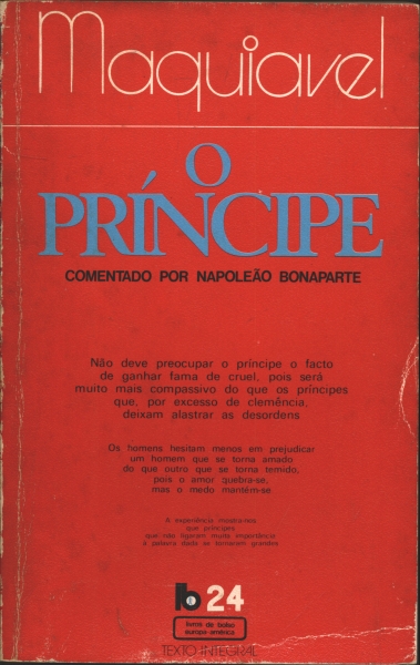 O PRÍNCIPE (COMENTADO POR NAPOLEÃO BONAPARTE)
