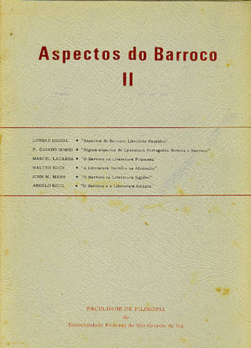 ASPECTOS DO BARROCO (EM 2 VOLUMES)