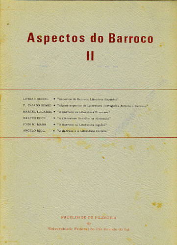 ASPECTOS DO BARROCO (EM 2 VOLUMES)
