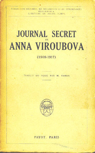 JOURNAL SECRET DE ANNA VIROUBOVA