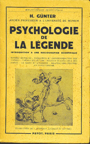 PSYCHOLOGIE DE LA LÉGENDE (PSICOLOGIA DA LENDA)