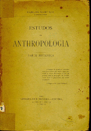 ESTUDOS DE ANTHROPOLOGIA