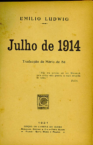 JULHO DE 1914