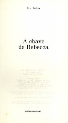 A CHAVE DE REBECCA