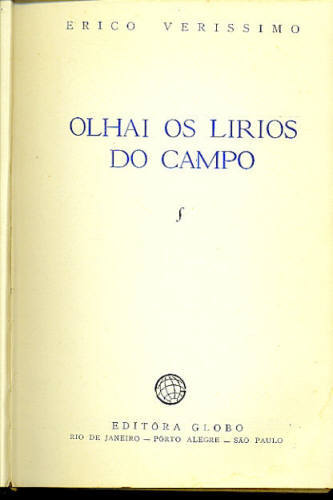 OLHAI OS LÍRIOS DO CAMPO