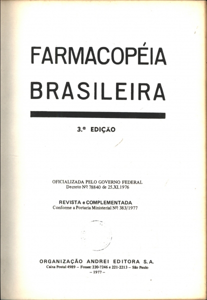 Farmacopéia Brasileira