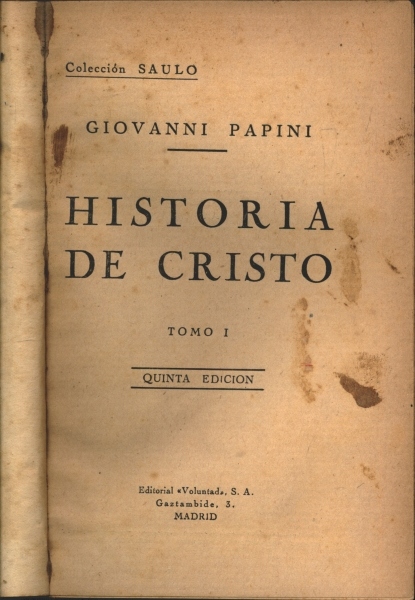 História de Cristo (Em 2 Volumes)