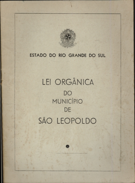 Lei Orgânica do Municipio de São Leopoldo