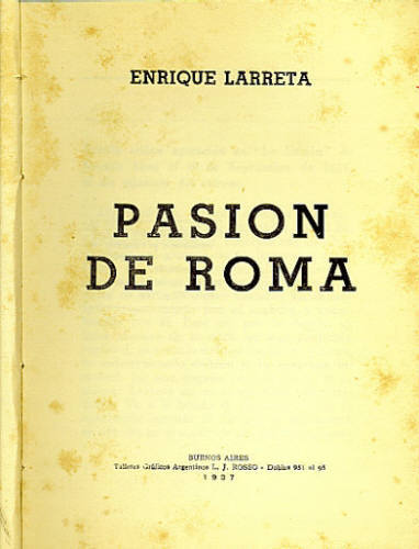 PASION DE ROMA