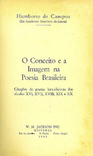 O CONCEITO E A IMAGEM NA POESIA BRASILEIRA