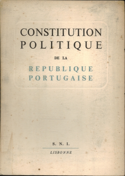 Constituition Politique de la Republique Portugaise
