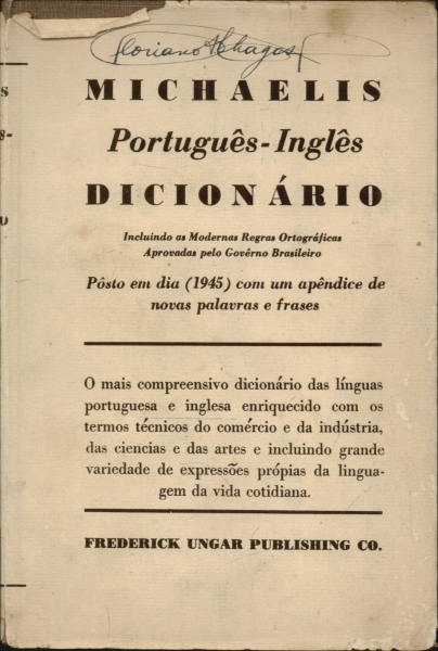 Michaelis Português - Inglês Dicionário - 1945
