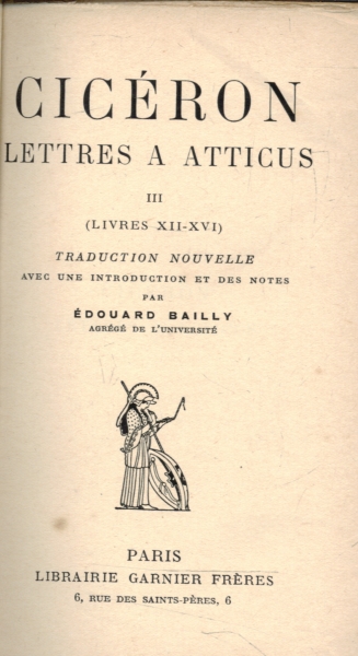 Lettres a Atticus 3