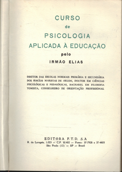 Curso de Psicologia Aplicada à Educação 2