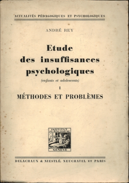 Etude Des Insuffisances Psychologiques