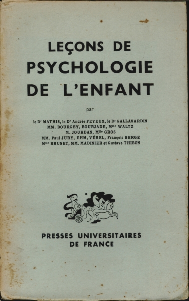 Leçons de Psychologie de L'enfant