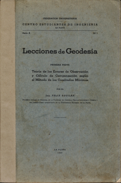 Lecciones de Geodesia (autografado)