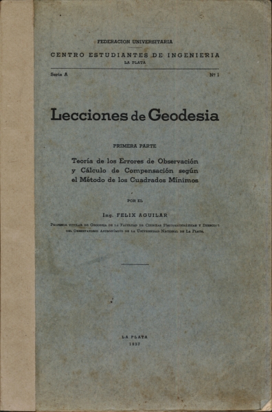 Lecciones de Geodesia   (autografado)