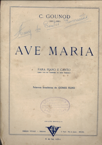 Partitura Para Canto e Piano: Ave Maria