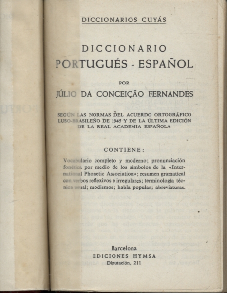 Diccionario Portugués-espanhol / Espanhol-portugués