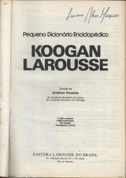 Pequeno Di Enciclopédico Koogan Larousse Pequeno Di Enciclopédico Koogan Larousse Pequeno Dicionario