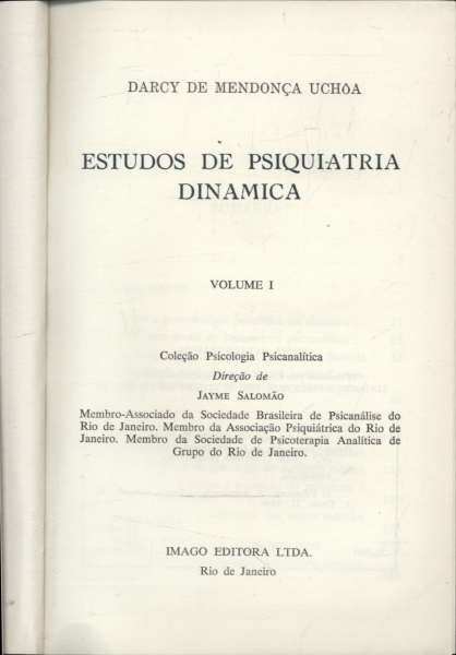 Estudos de Psiquiatria Dinamica Vol. 1